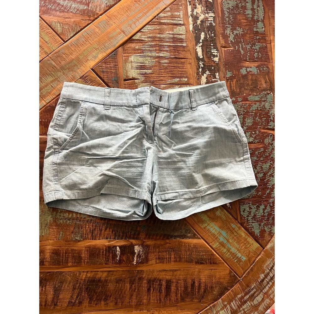 Women's J Crew Blue Khaki Shorts Size 6
